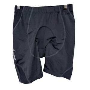 Sportneer Cycling Shorts Mens Black Padded Pull On 6" Size S